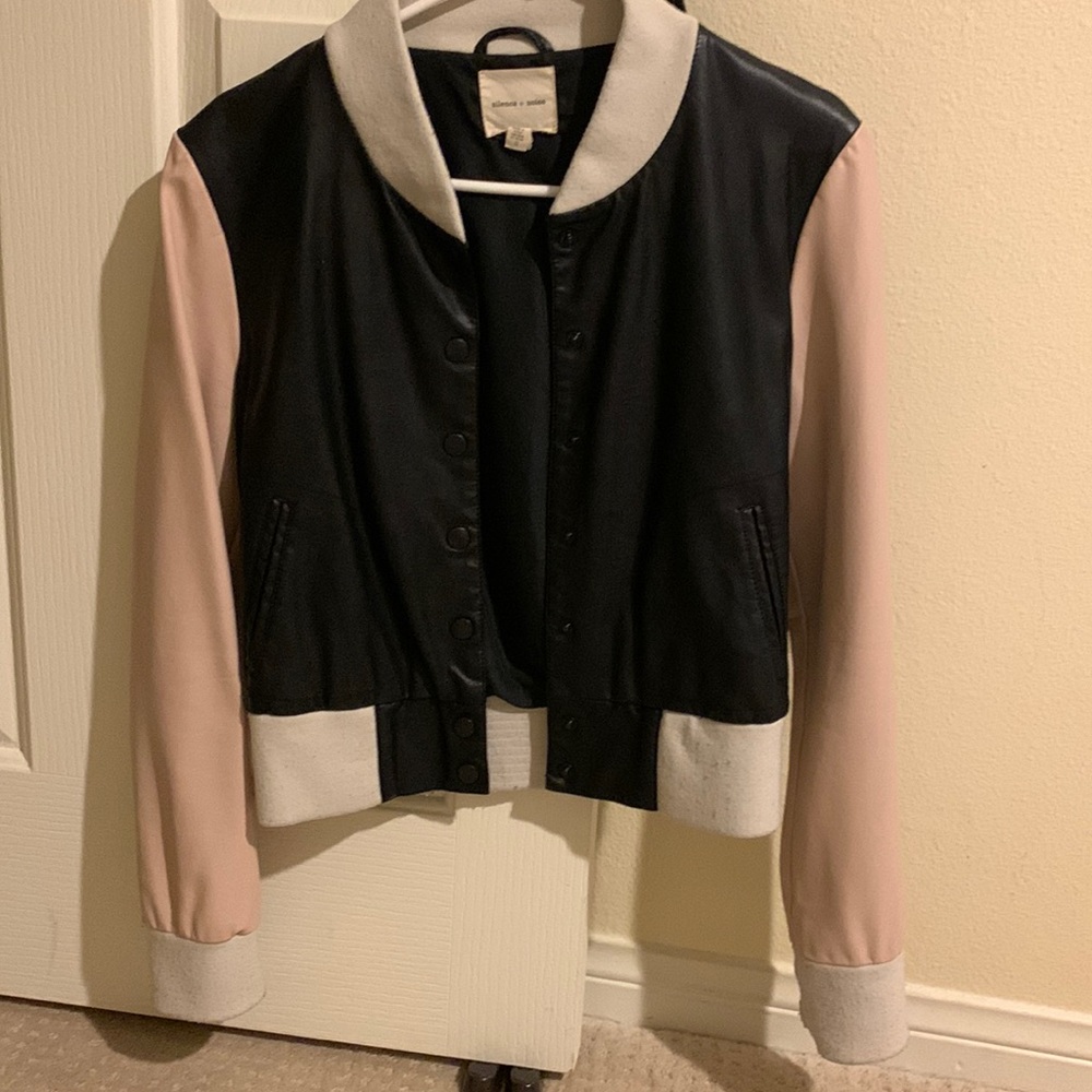 Silence and noise bomber jacket